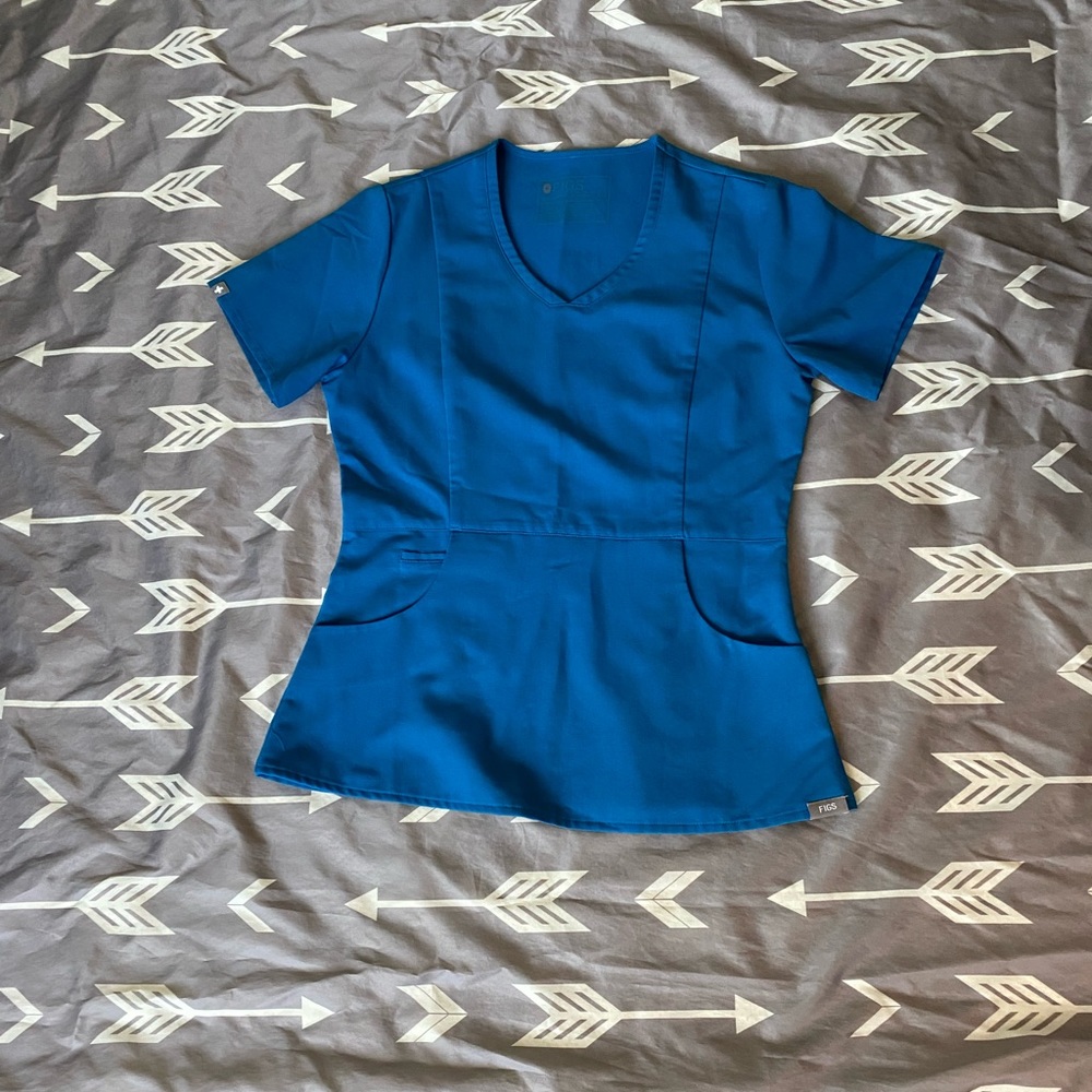 Figs Xxs aburi top in alps blue